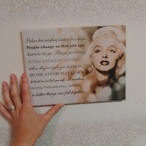 Marilyn Monroe poster quote